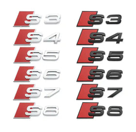 Audi S trunk letters