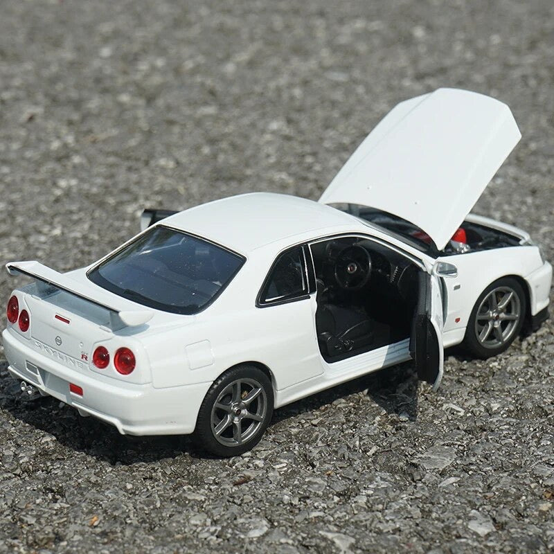 Miniature Nissan GT-R R34 1:24 - Povcars