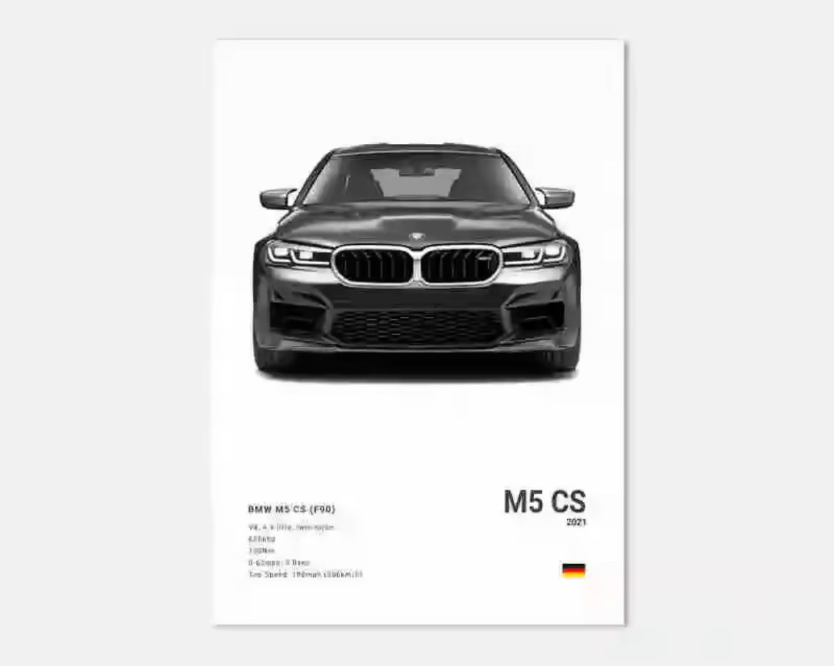 Poster BMW M5 CS