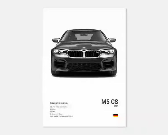 Poster BMW M5 CS