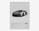 Poster LAMBORGHINI AVENTADOR SVJ Nº1-2
