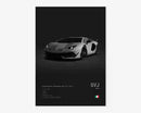 Poster LAMBORGHINI AVENTADOR SVJ Nº1-3