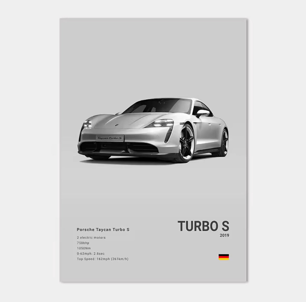 Poster Porsche Taycan Turbo S - 0