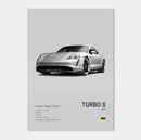 Poster Porsche Taycan Turbo S-2