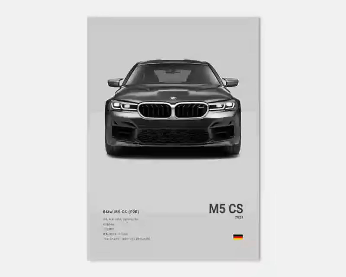 Poster BMW M5 CS - 0