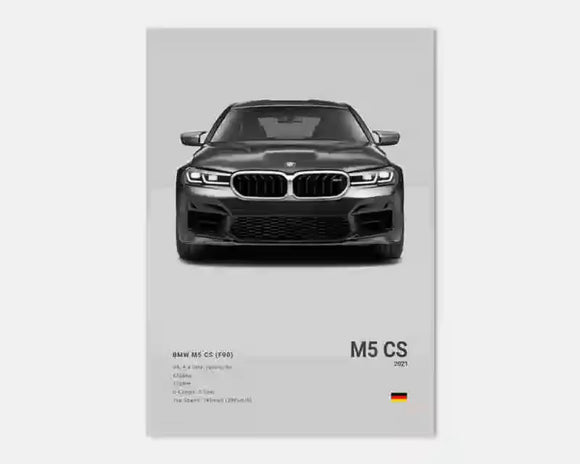 Poster BMW M5 CS