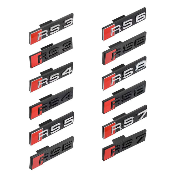 Audi RS grille letters