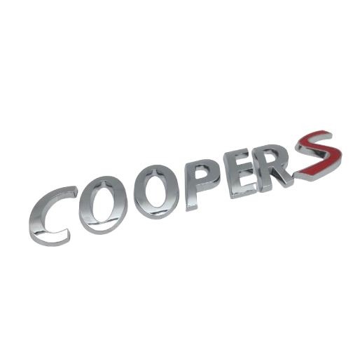 Lettres de coffre Mini Cooper S