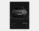 Poster BMW M3 CSL (E46)-3
