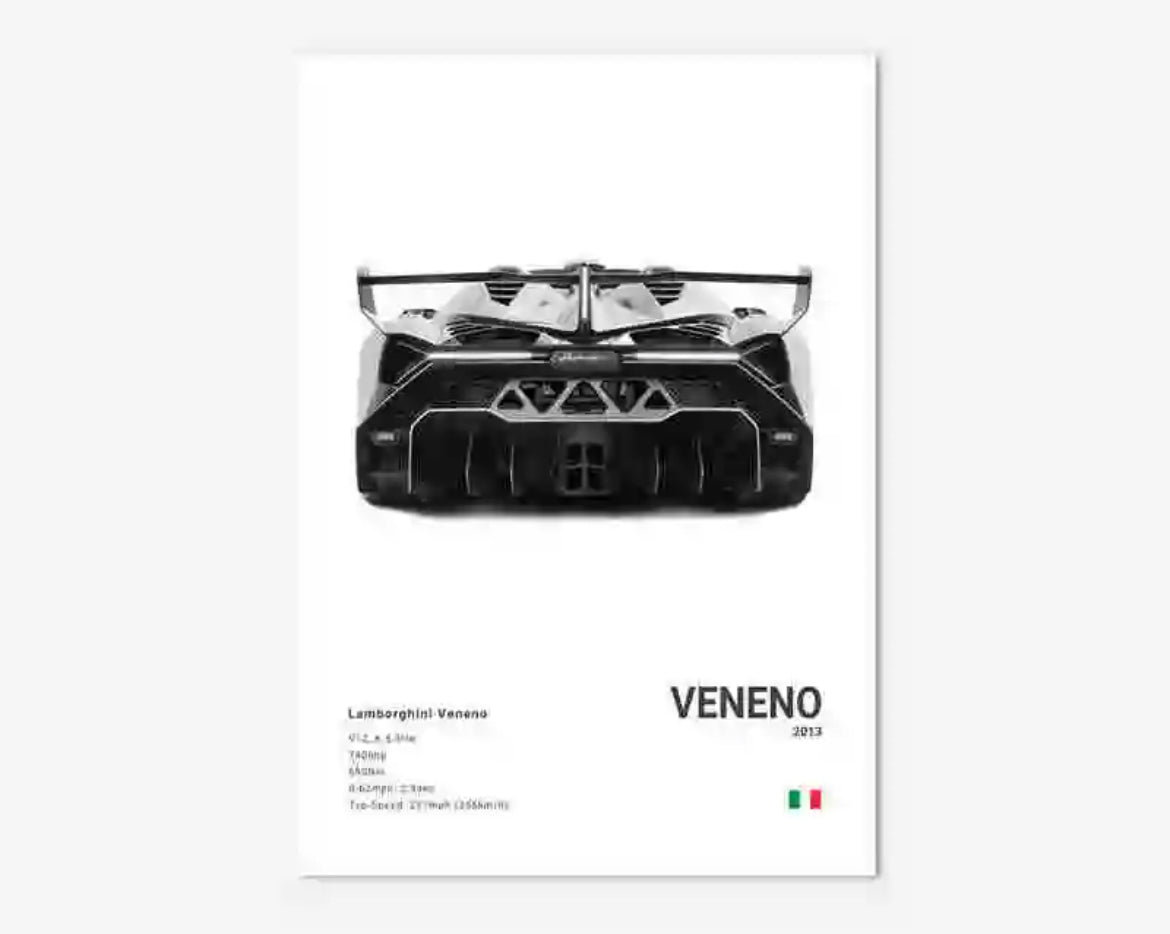 Poster LAMBORGHINI VENENO