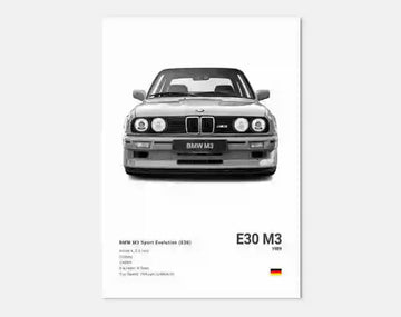 Poster BMW M3 (E30)