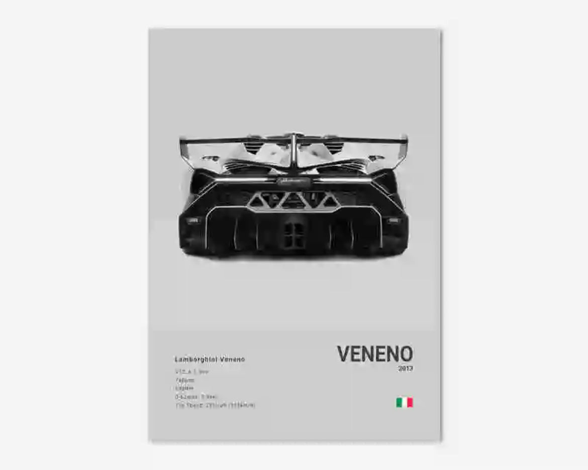 Poster LAMBORGHINI VENENO - 0