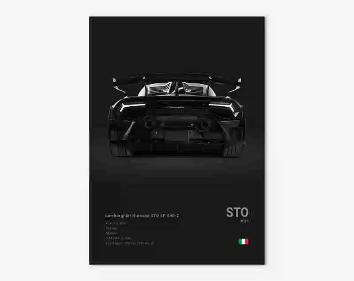 Poster LAMBORGHINI HURACAN STO