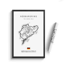 NÜRBURGRING circuit poster