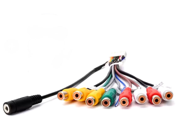 Câbles RCA + Micro + antenne 4G pour autoradio CarPlay Android Auto Renault Volkswagen Peugeot