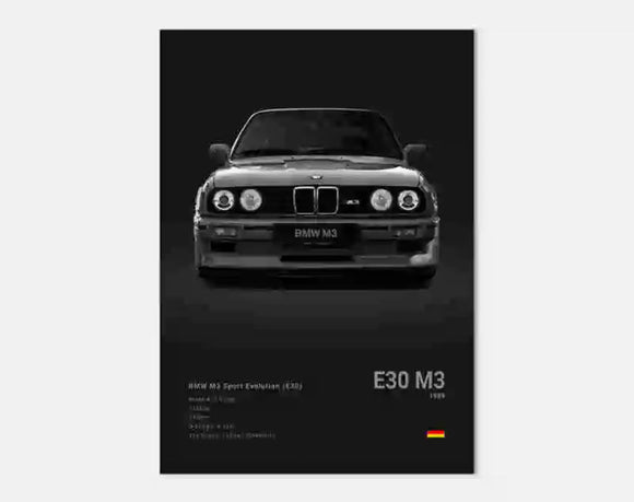 Poster BMW M3 (E30)