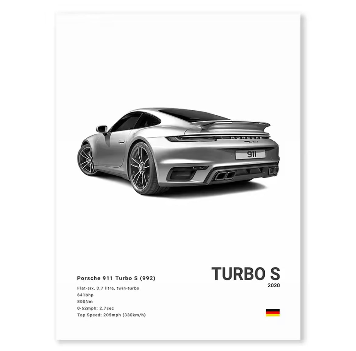 Poster Porsche 911 Turbo S