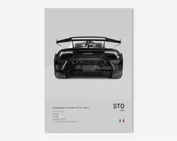 Poster LAMBORGHINI HURACAN STO