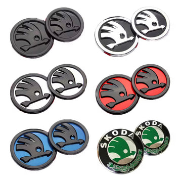 Emblème de logo Skoda 3U0853621B - 0