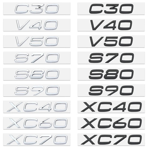 Volvo Trunk Letters