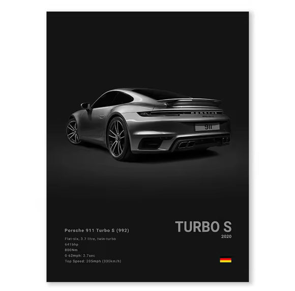Poster Porsche 911 Turbo S
