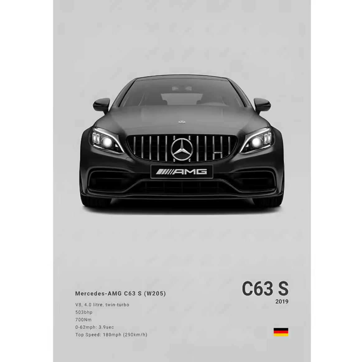 Poster MERCEDES AMG C63 S - 0