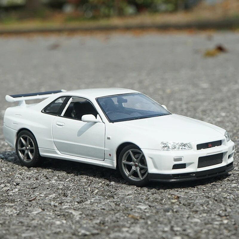 Miniature Nissan GT-R R34 1:24 - Povcars