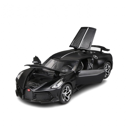 Buy matte-black BUGATTI MINIATURE THE BLACK CAR 1:32