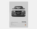 Poster BMW M3 (E30)-2