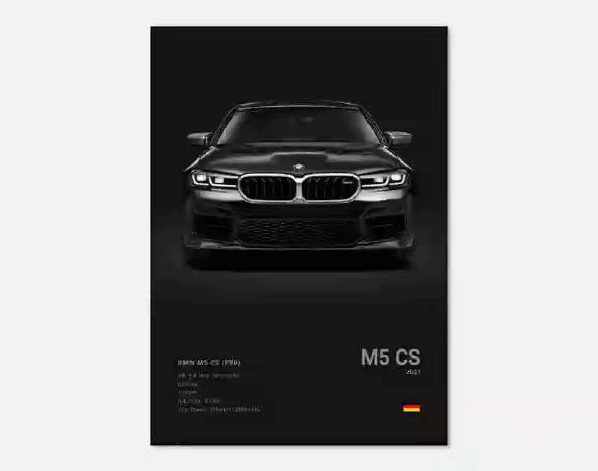 Poster BMW M5 CS