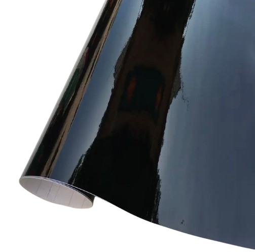 Glossy Black Protective Covering Roll