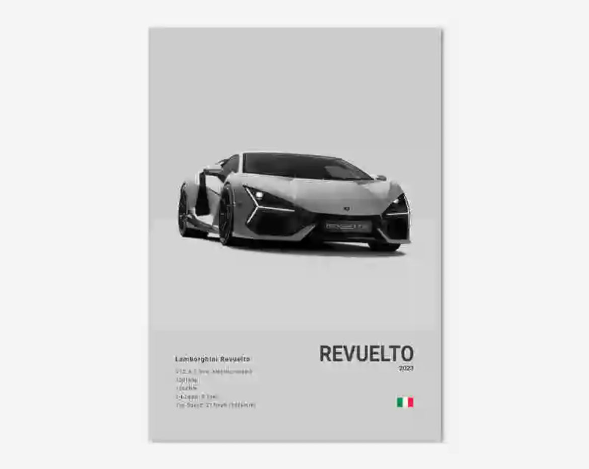 Poster LAMBORGHINI REVUELTO - 0