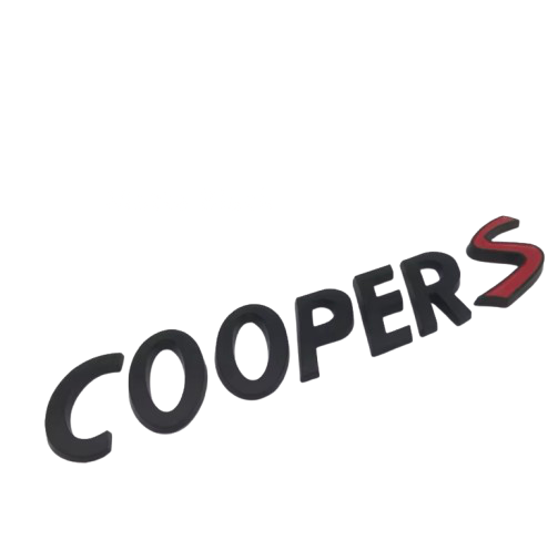 Lettres de coffre Mini Cooper S