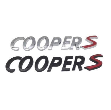 Lettres de coffre Mini Cooper S