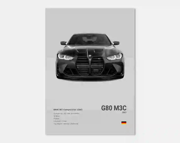 Poster BMW M3 COMPETITION (G80)