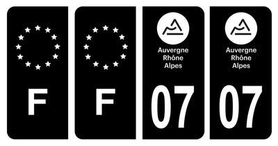 LICENSE PLATE STICKERS