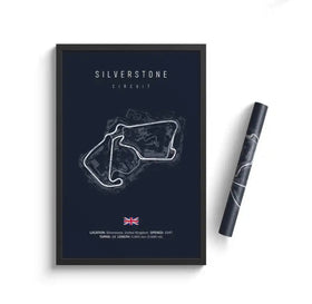 SILVERSTONE circuit poster