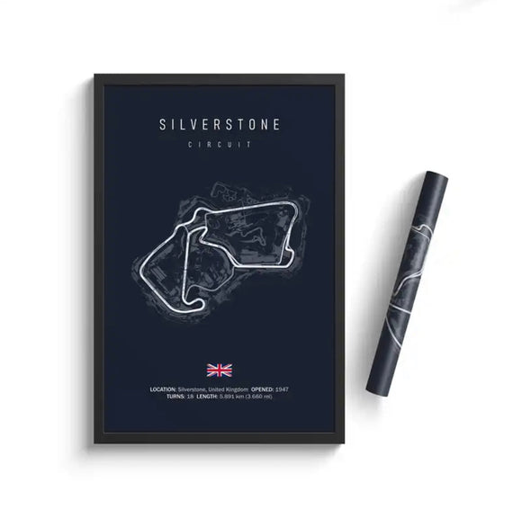 SILVERSTONE circuit poster