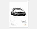 Poster BMW M3 (F80)-1