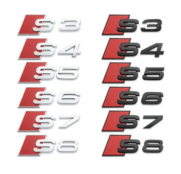 Lettres de coffre Audi S