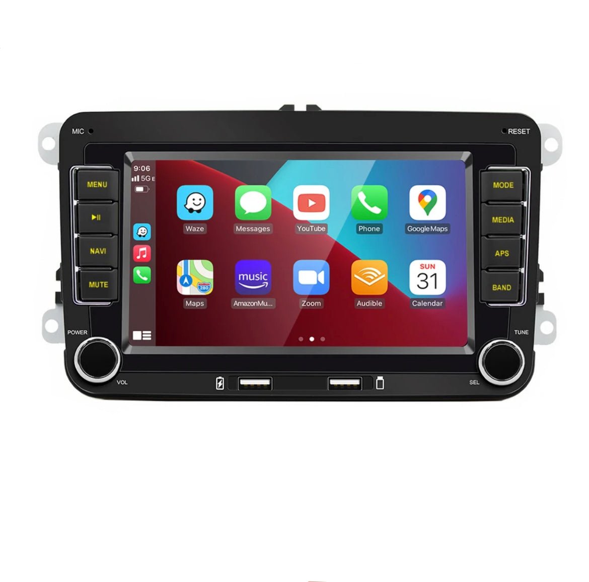 CarPlay Android 10 car radio for Volkswagen, Seat, Skoda