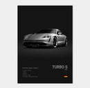 Poster Porsche Taycan Turbo S-1