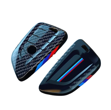 COQUE DE CLEFS BMW IMITATION FIBRE DE CARBONNE
