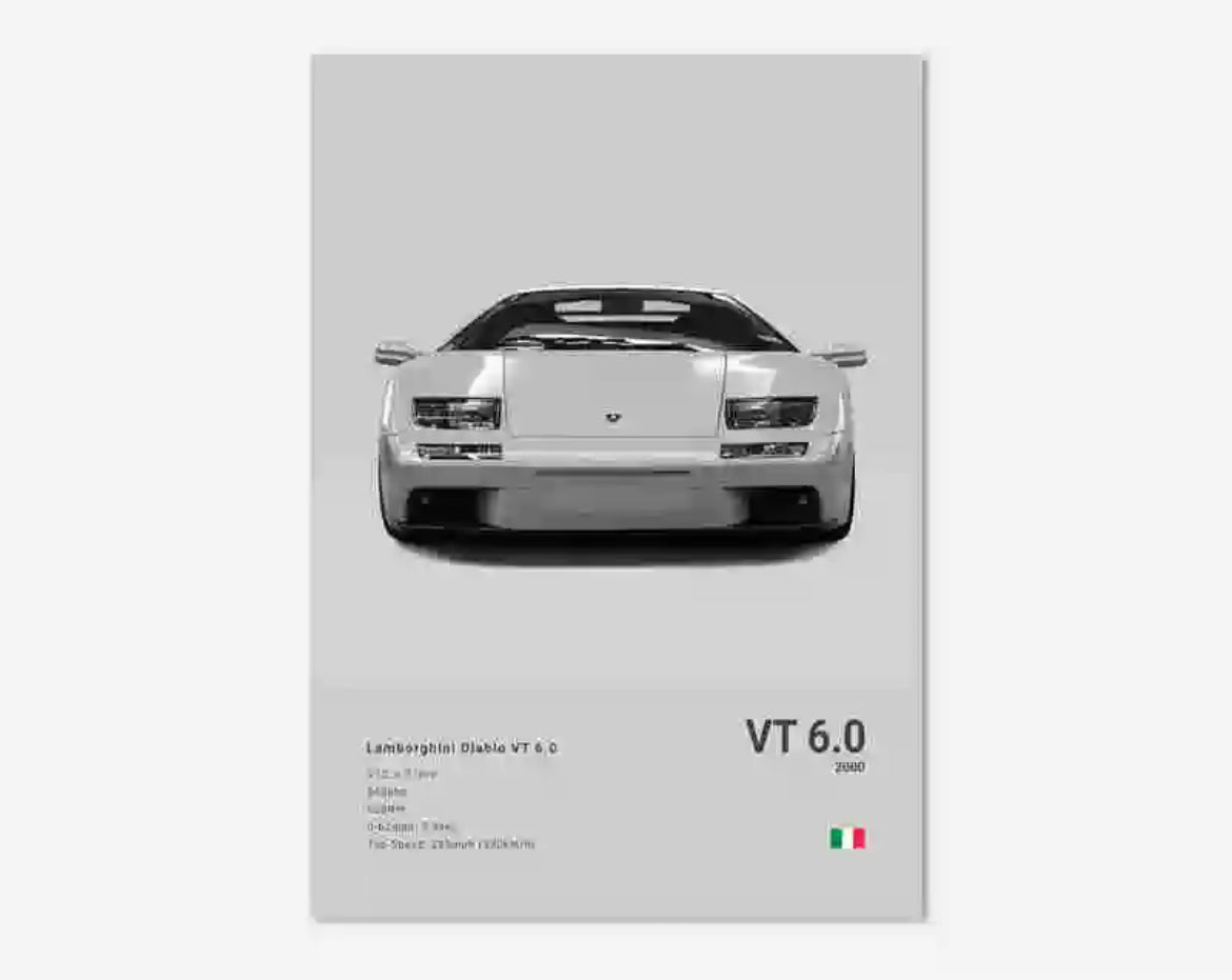 Poster LAMBORGHINI DIABLO VT 6.0 - 0