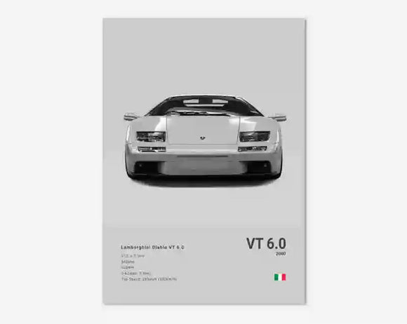 Poster LAMBORGHINI DIABLO VT 6.0