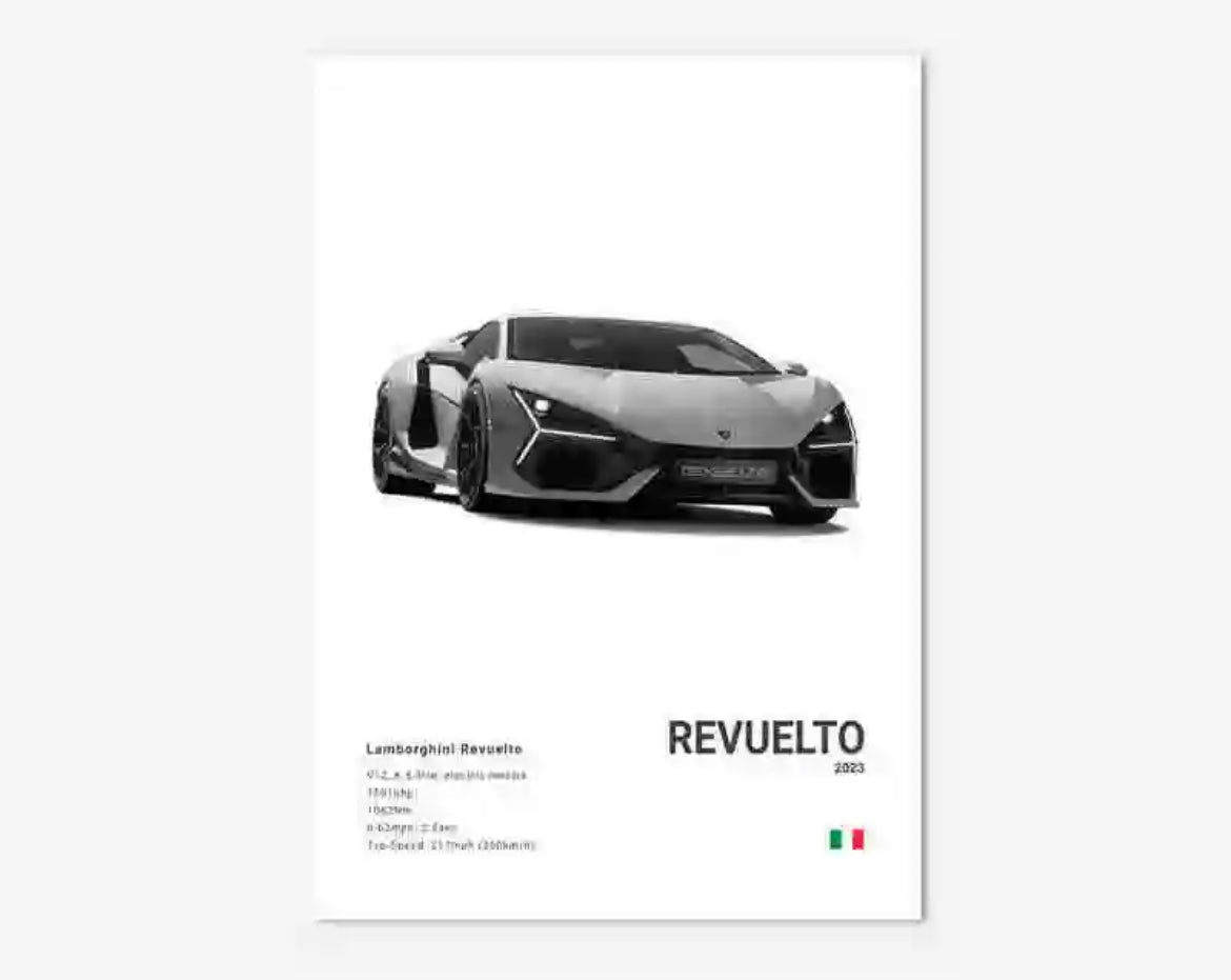 Poster LAMBORGHINI REVUELTO