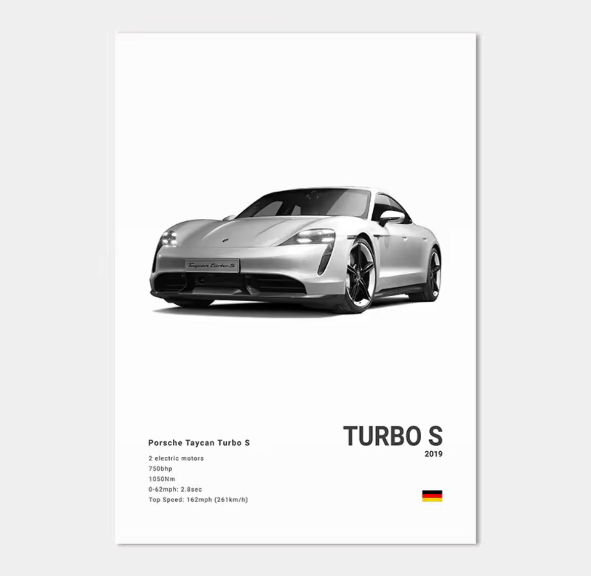 Poster Porsche Taycan Turbo S