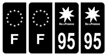 Autokennzeichenaufkleber Abteilung 95