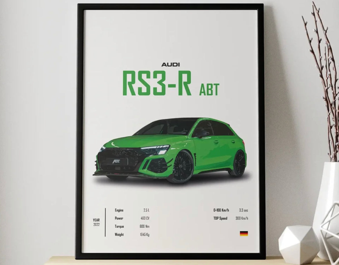 Poster Audi RS3 R-ABT