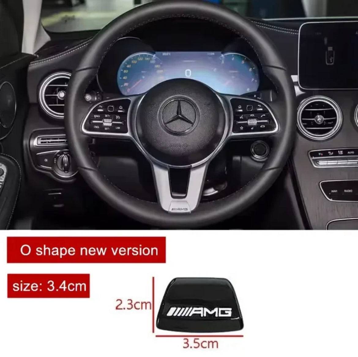 Insigne de volant Mercedes type AMG - 0